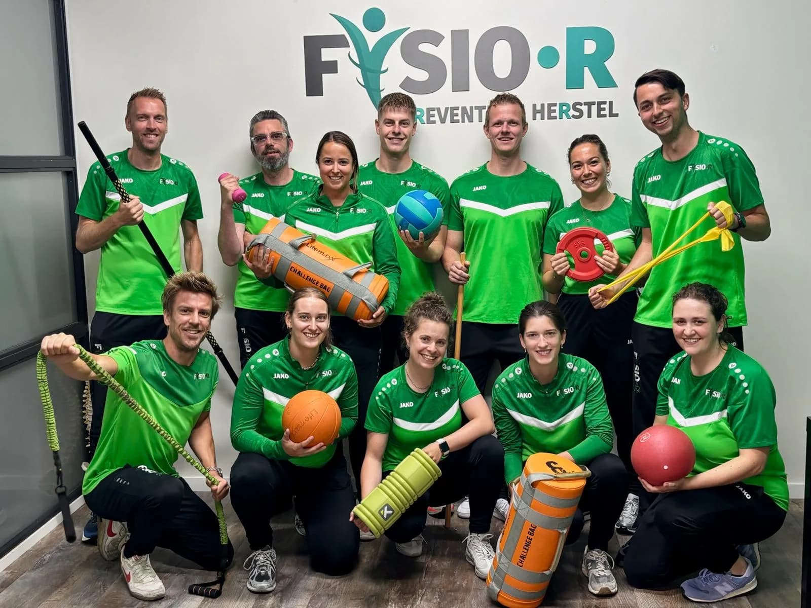Het team van Fysio-R in Beneden-Leeuwen en Druten